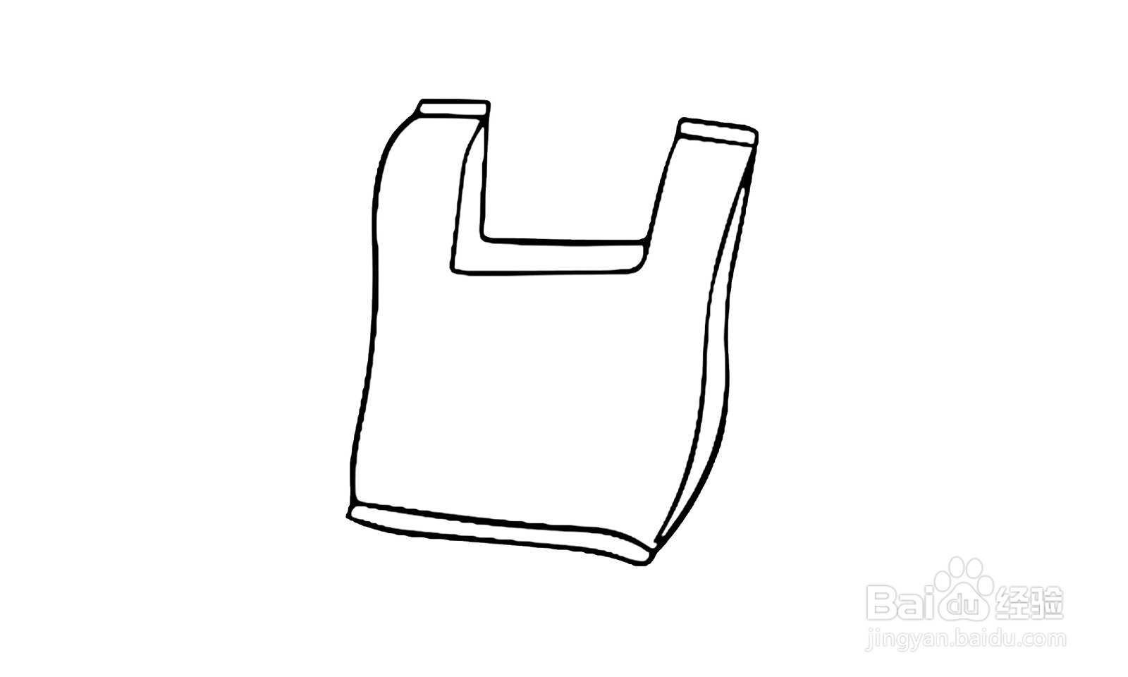 简笔画塑料袋怎么画