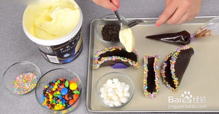 墨西哥巧克力冰淇淋卷