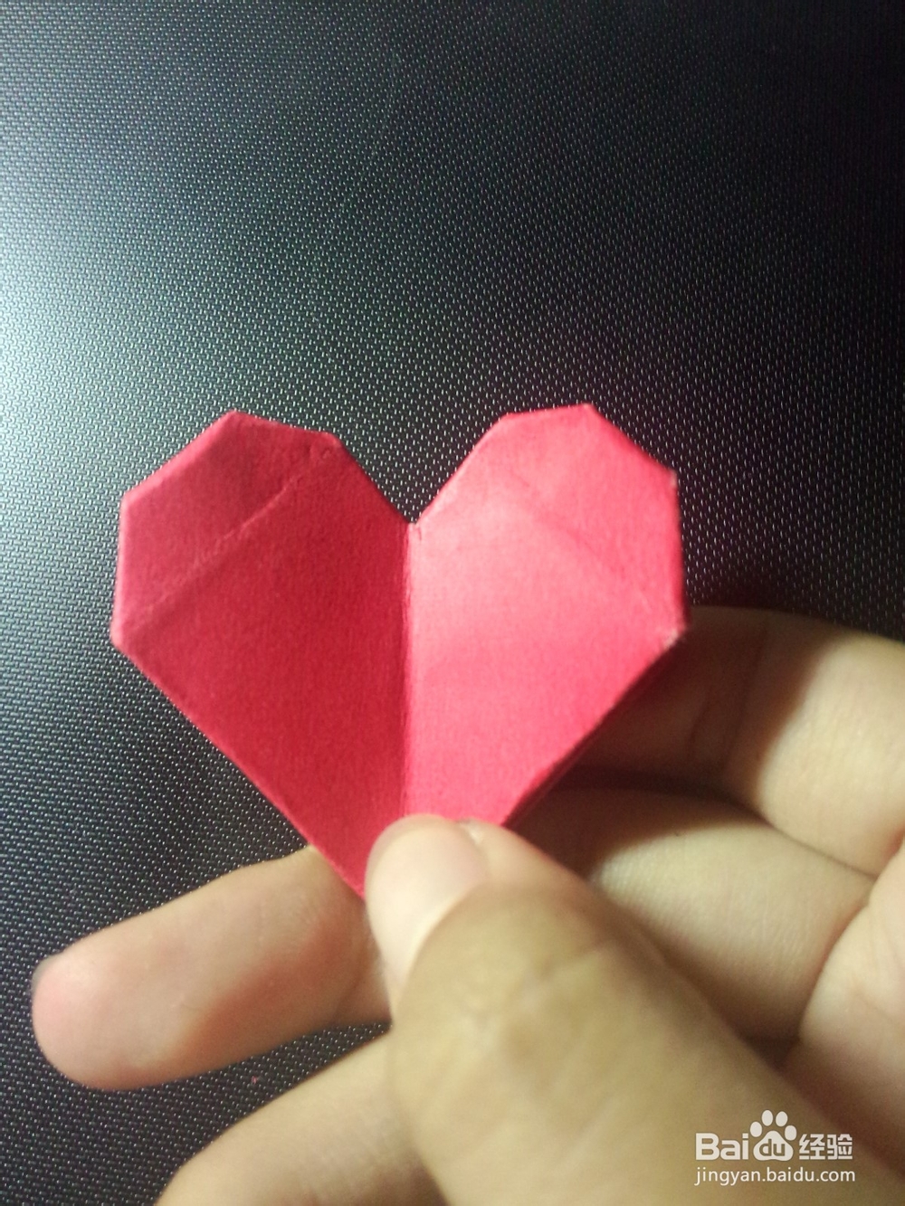 怎么用方形纸折纸心