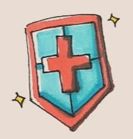 手绘简笔画之盾牌的画法