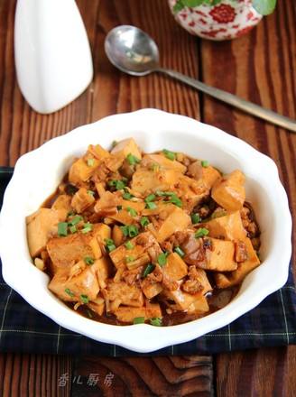 干贝肉末炖豆腐