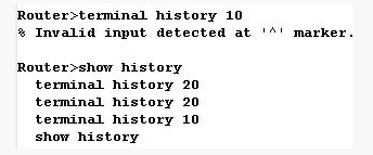 命令历史简化路由器输入操作