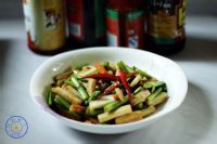 炒芦笋茭白的做法