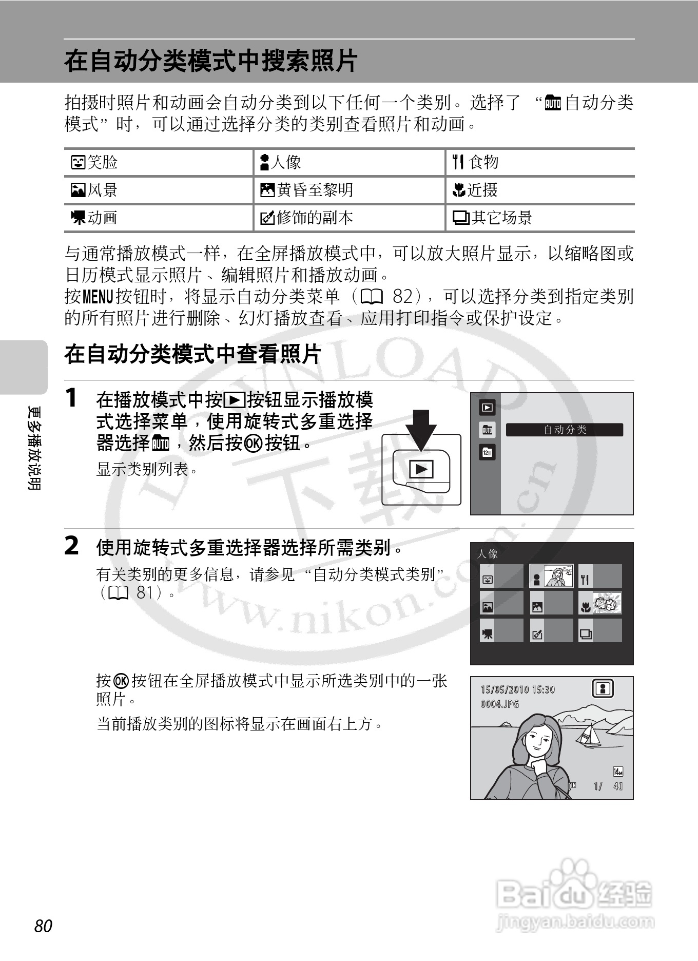 尼康S8000数码相机使用说明书:[10]