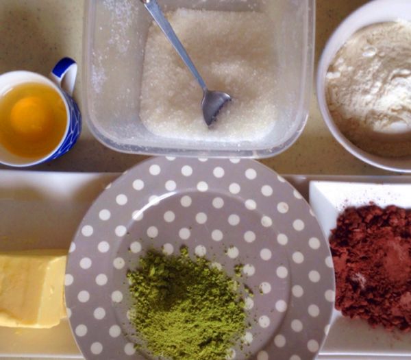 抹茶可可条纹曲奇