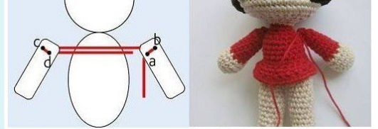 女孩娃娃玩偶编织教程
