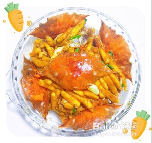 梭子蟹炒面疙瘩的做法