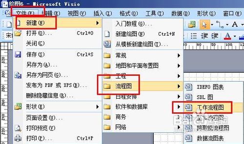 微软visio制作员工录用流程图