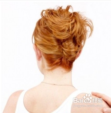 法国优雅的发髻盘发步骤