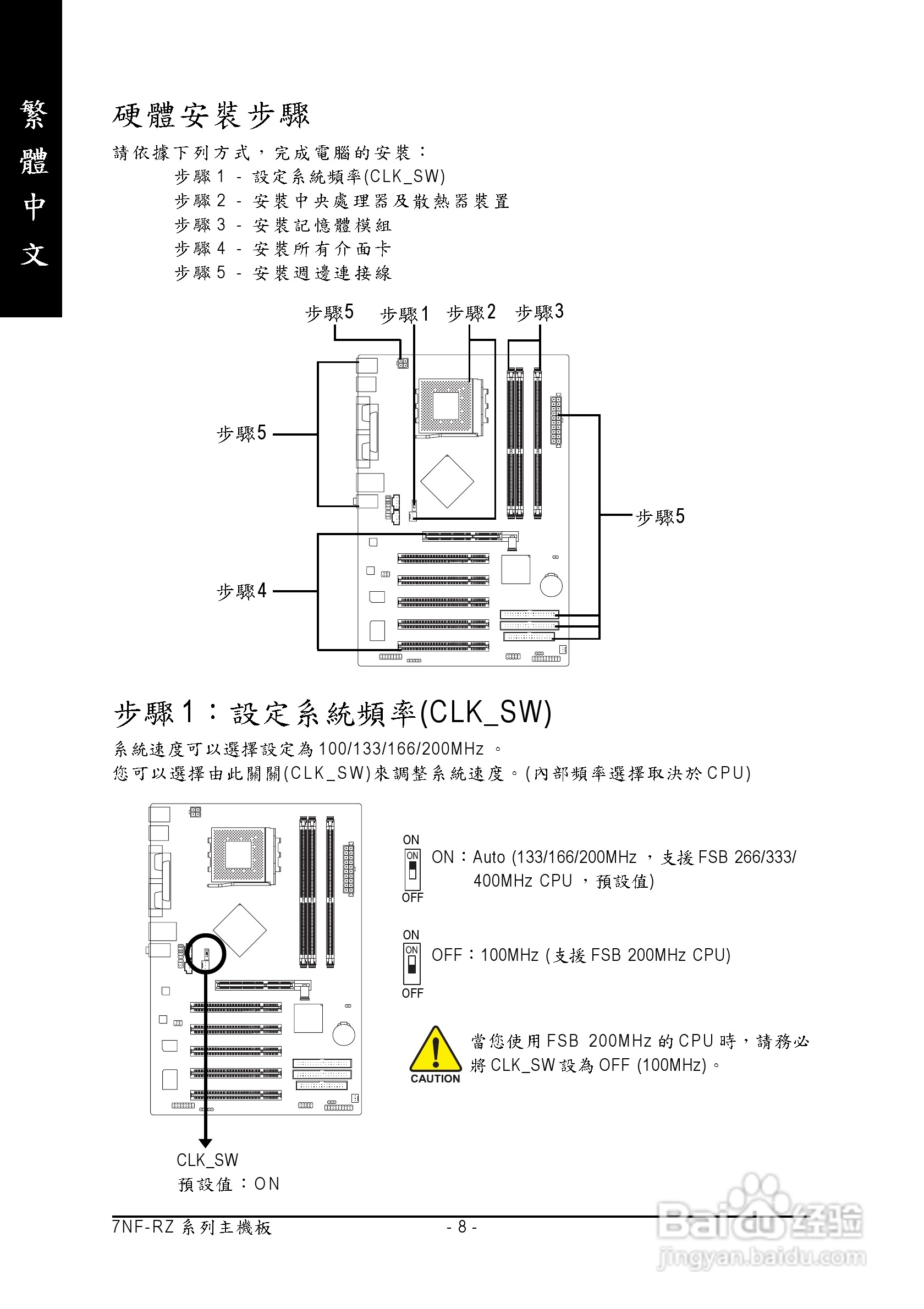 技嘉 7NF-RZ主板使用手册说明书(中文版):[1]