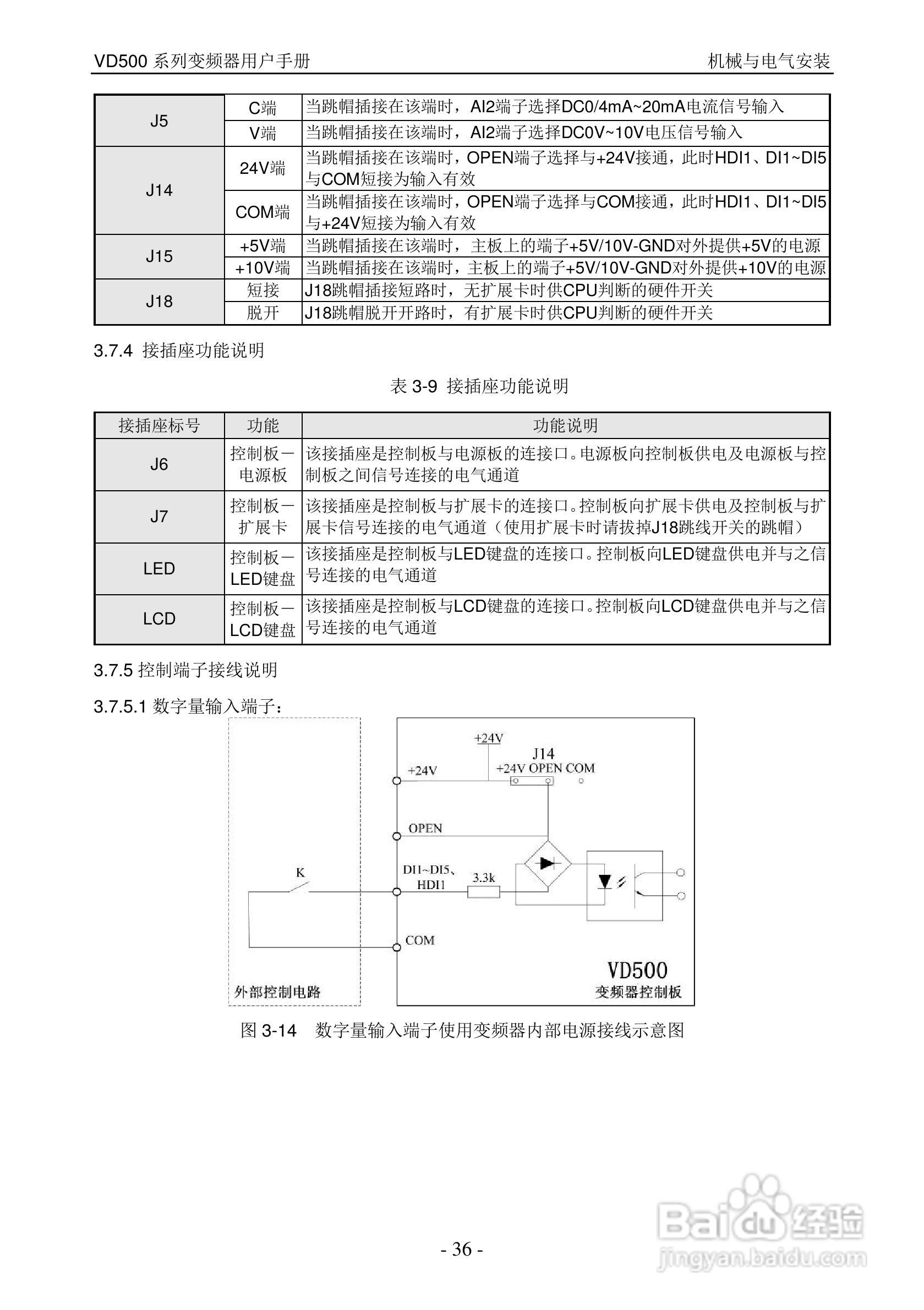沃森VD500-7T-560P变频器使用说明书:[4]