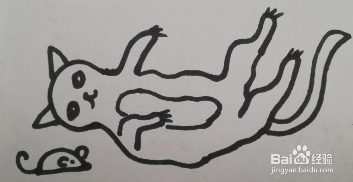 儿童简笔画 小猫的画法 小猫的简笔画