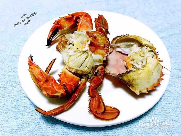 清蒸美味花盖蟹