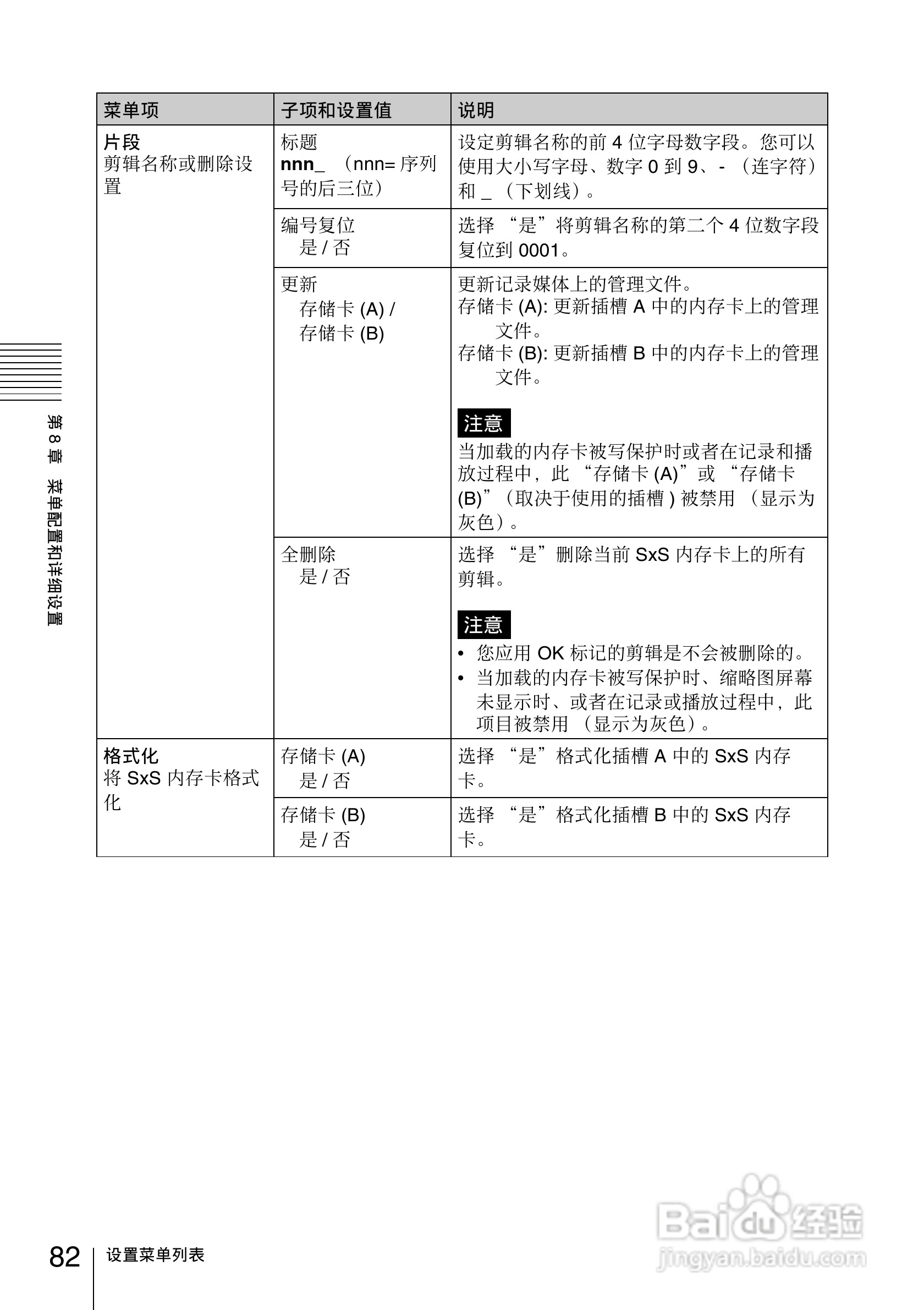 索尼PMW-EX30数码摄像机使用说明书:[9]