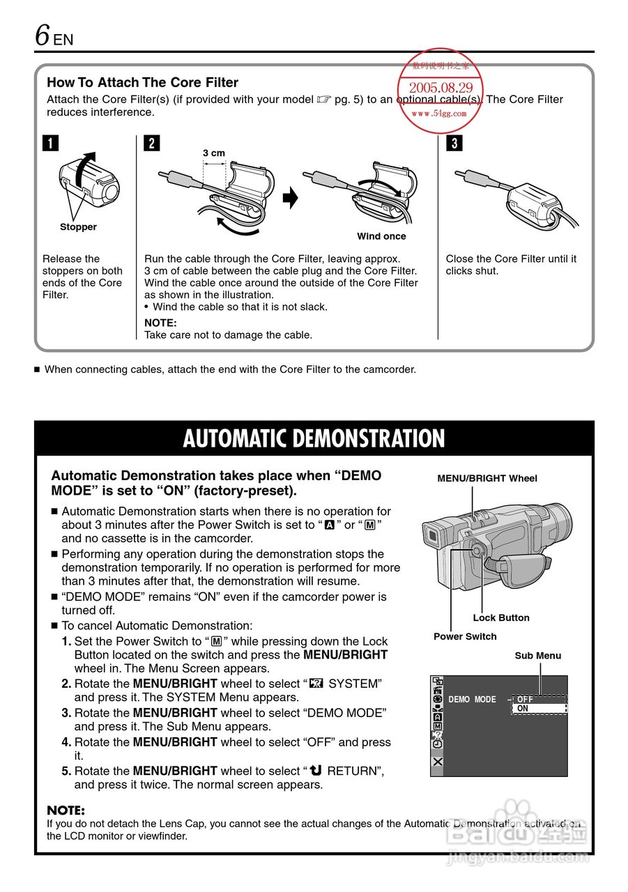 胜利JVC GR-DVL145数码摄像机使用说明书:[1]