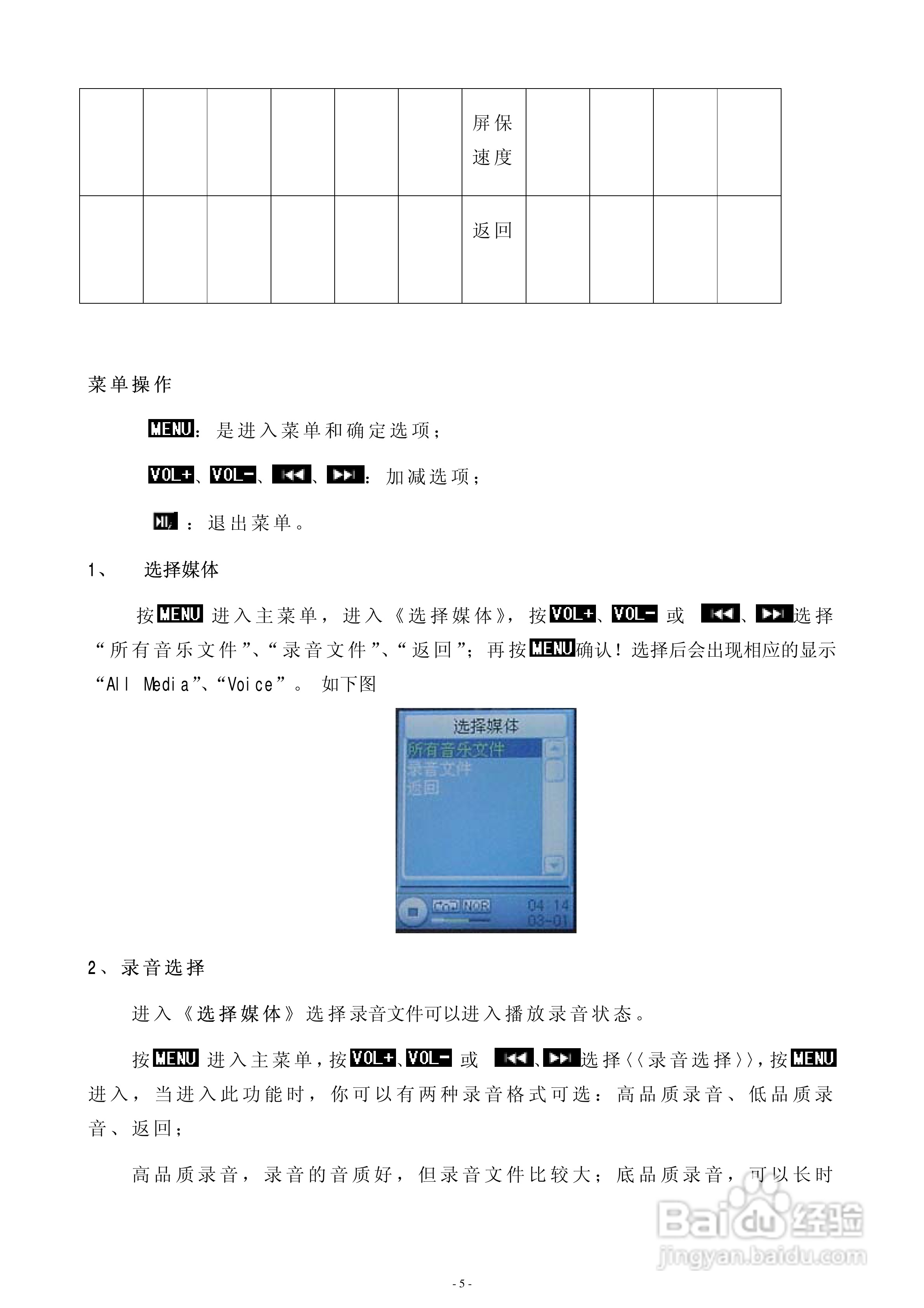 巨诺 BF-618随身听说明书