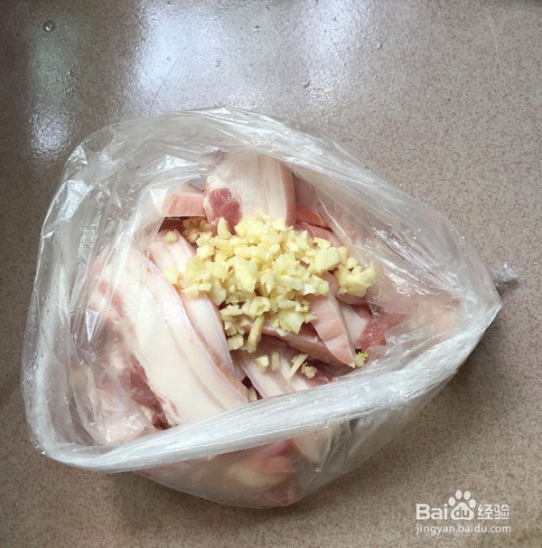 蒜香香煎五花肉