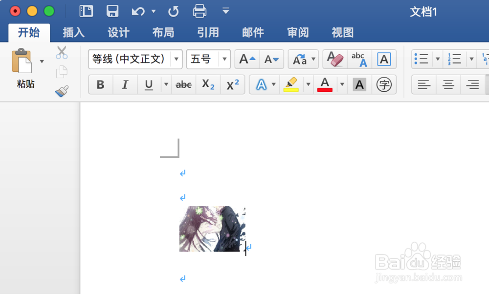 office 中插入的图片显示异常