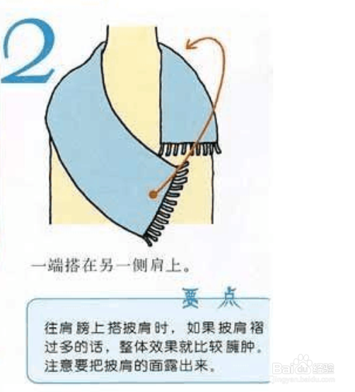 圆围脖的各种围法图解