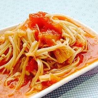 番茄烩金针菇怎么做