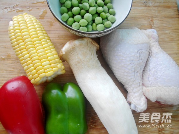 杏鲍菇炒鸡丁