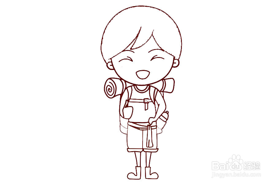 美女探险家的画法
