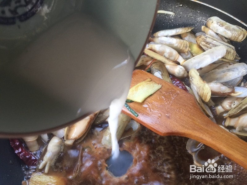 怎么做麻辣葱姜炒蛏子