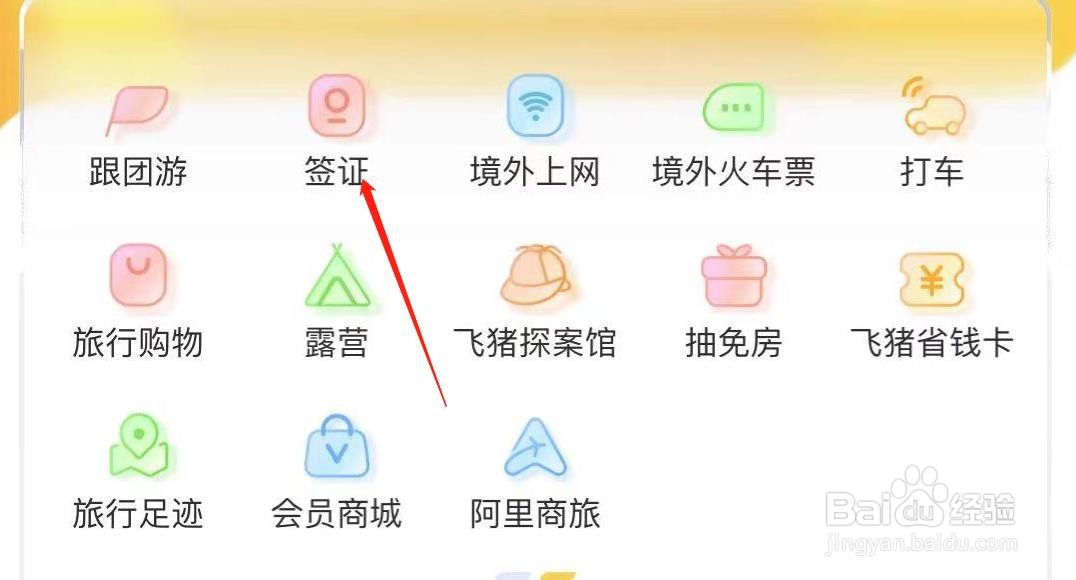 飞猪旅行如何查看签证