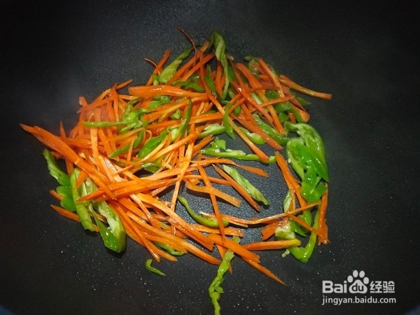 猪皮炒三丝的制作方法