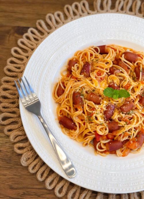 香肠串意大利面