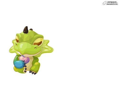 Flash矢量插图教程:绘制《小龙与花》插画