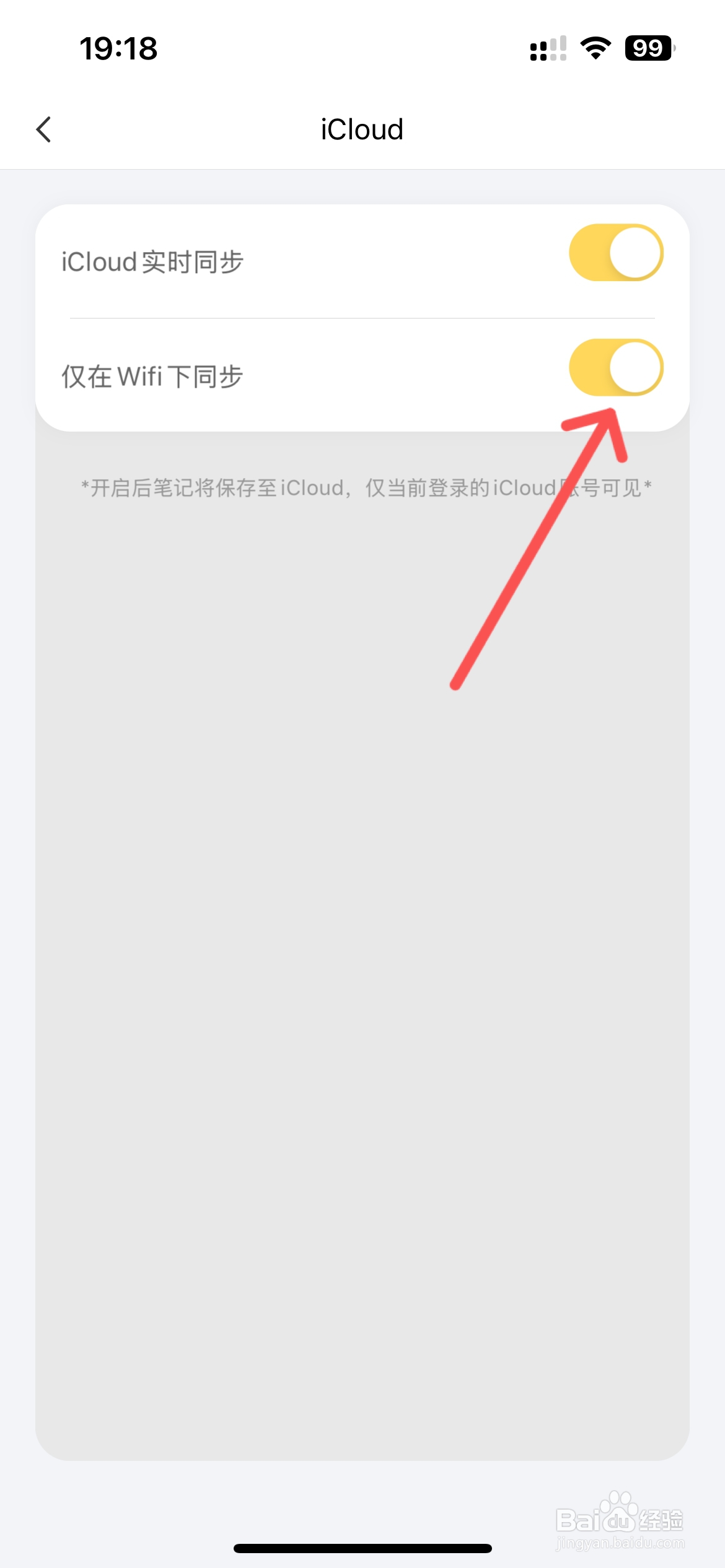 若柔手帐怎么设置仅在WiFi下同步iCloud