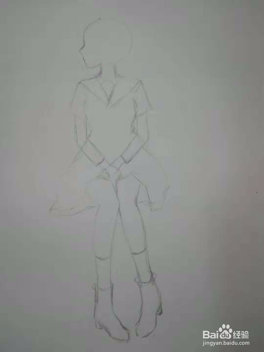 《地铁上的少女》漫画手绘插画线稿教程