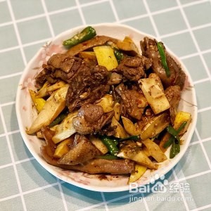 健康养生佳品家常笋子烧鸭的做法