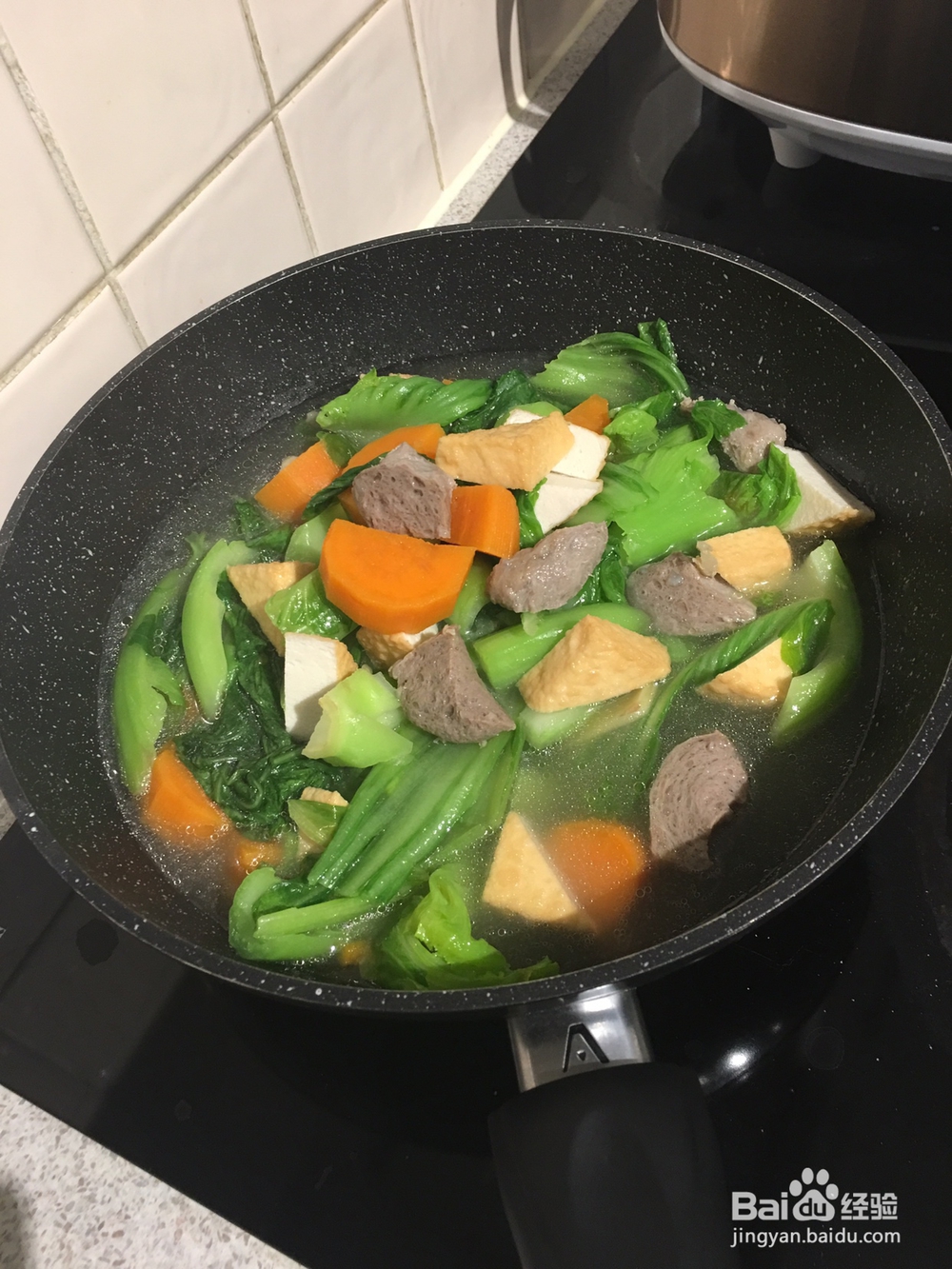 挑战自制力的粤菜肉丸番薯芥菜