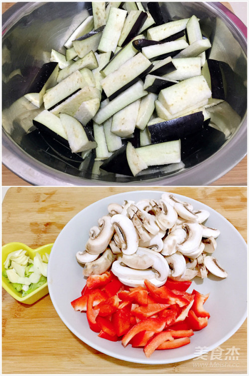 鱼香蘑菇烩茄子