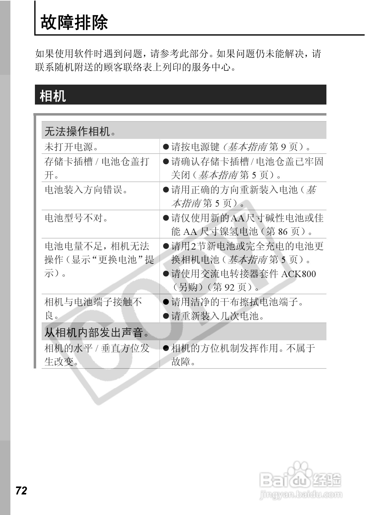 佳能PowerShot A560数码相机使用说明书:[8]