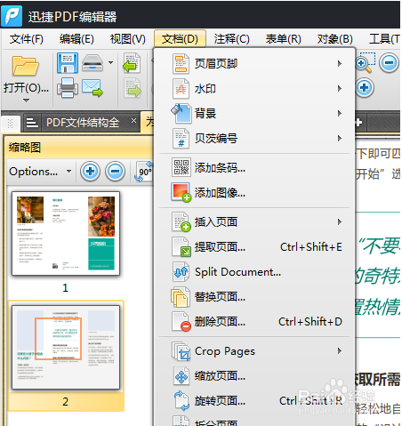 PDF文件页码编排方法