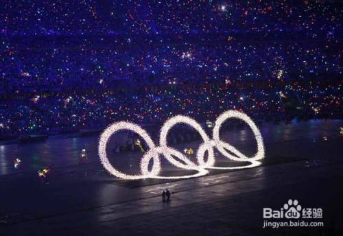 2008奥运五环怎么升起的？