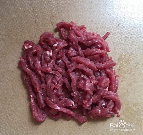 茭白炒牛肉丝的制作方法