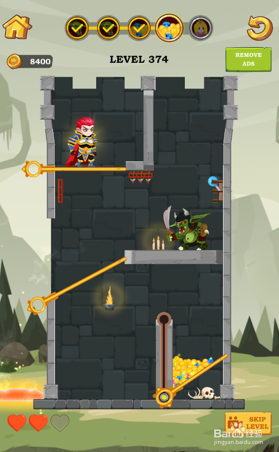 Super Hero Rescue的Level 374如何通过