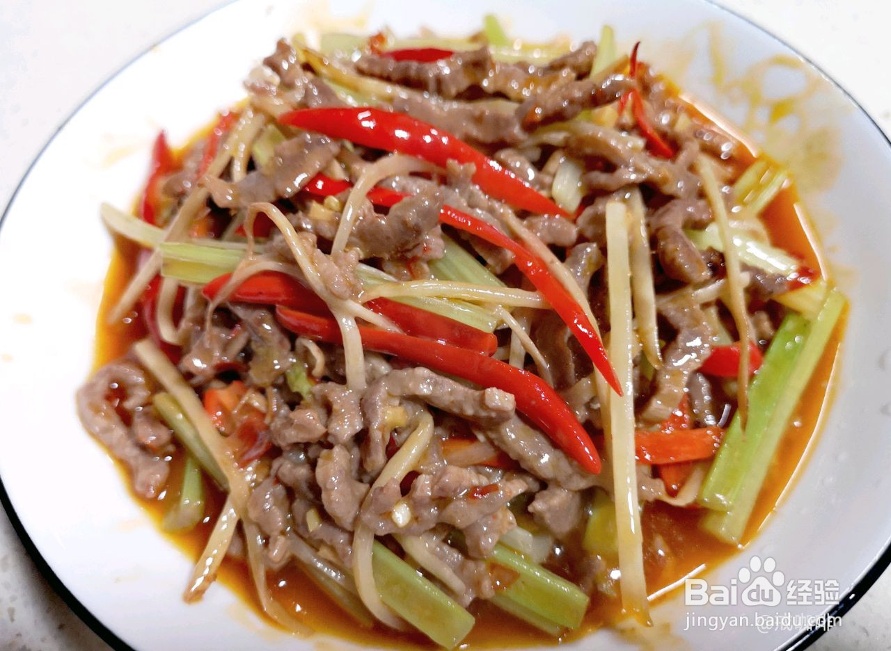 限量版仔姜牛肉丝的做法