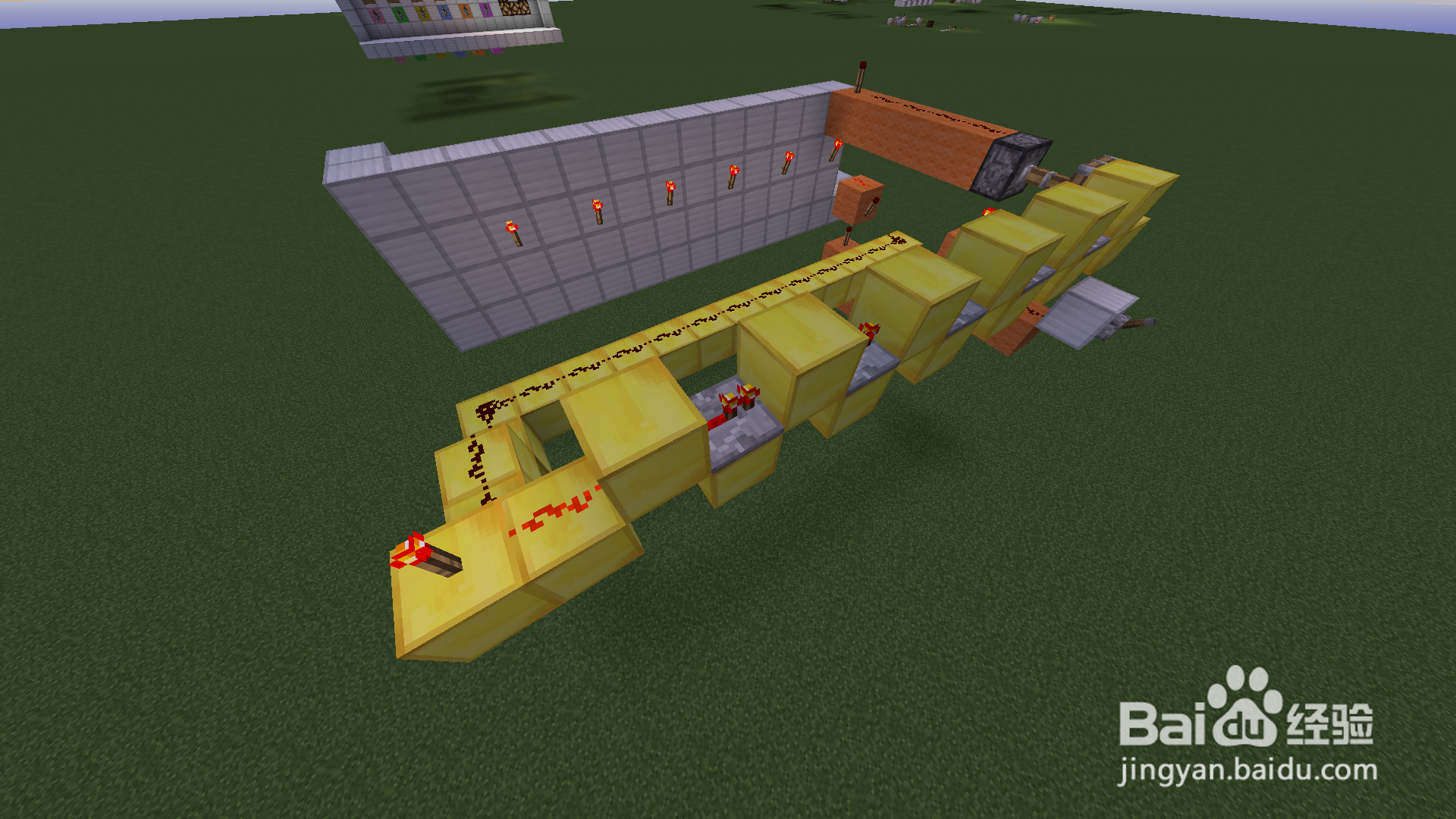 我的世界制作全单键控制密码门(1.7)