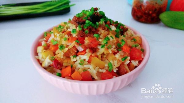 葱椒茄酱豆腐饭