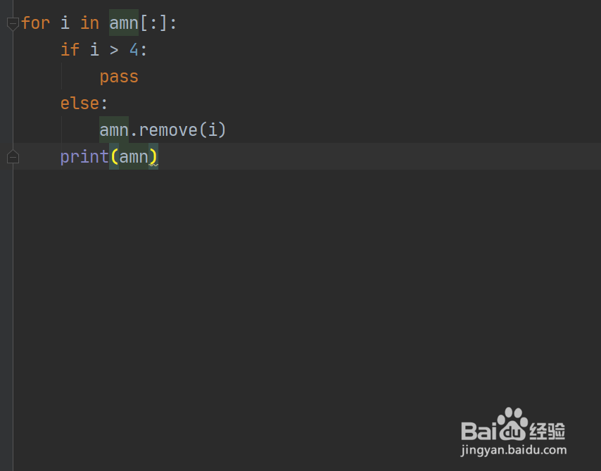 如何使用python语言中方法根据条件删除列表元素
