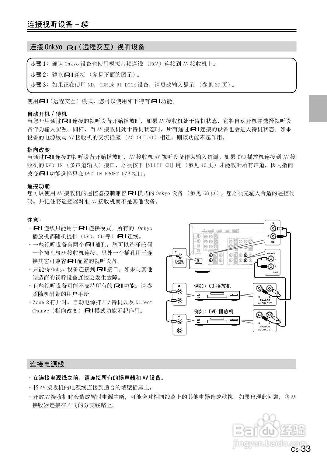 安桥AV接收机TX-SR506型使用说明书:[2]
