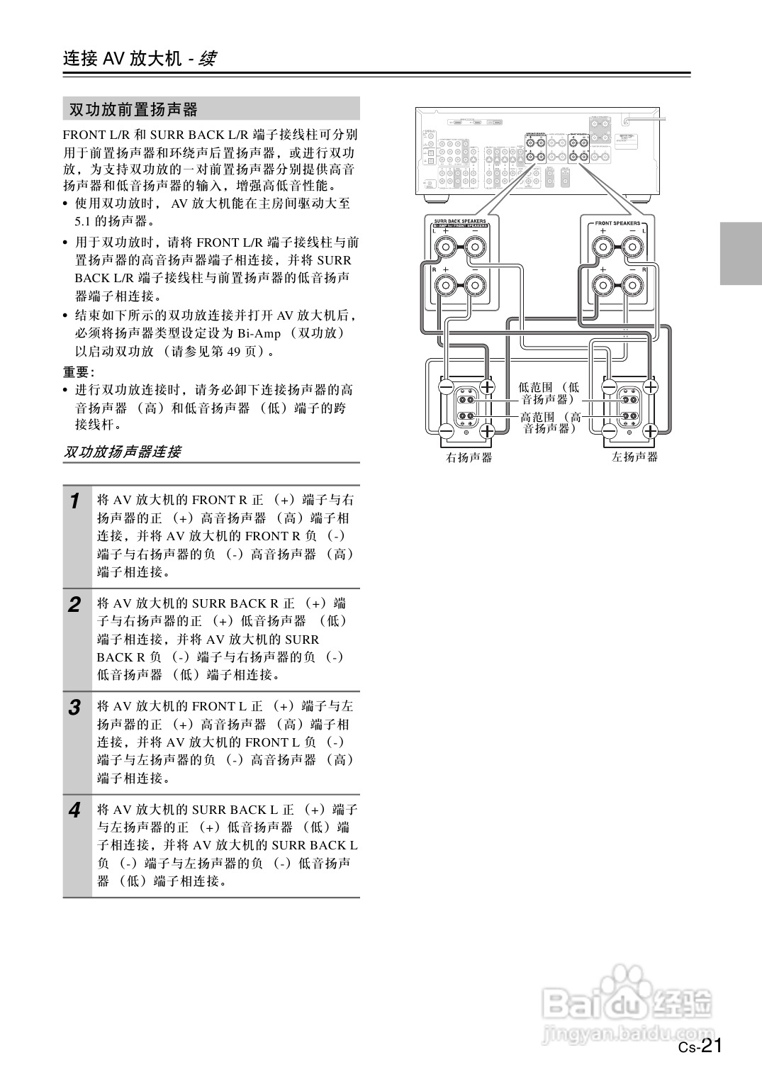安桥AV放大机TX-SA605型使用说明书:[2]