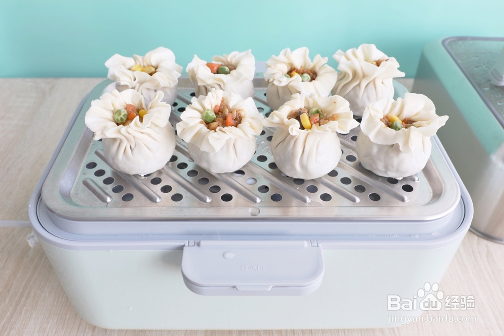 新晋网红•咸蛋黄肉松烧麦