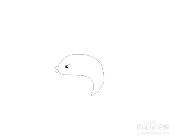 幼儿简笔画小海豚如何画