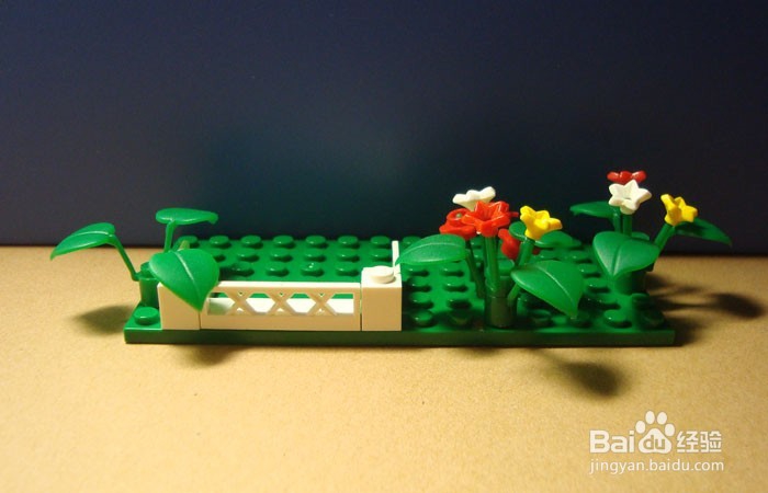 如何用积木拼装公园跳街舞的场景